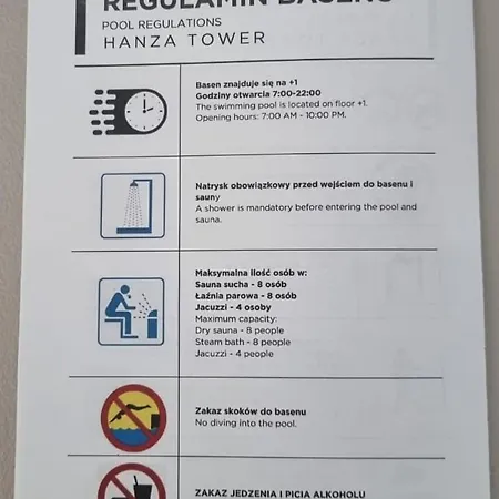 Hanza Tower Blue Bay Daire Szczecin